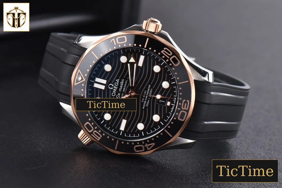 Seamaster Diver 42mm VSF RG/SS 300M Black Dial Rubber Strap A8800 — foto 11