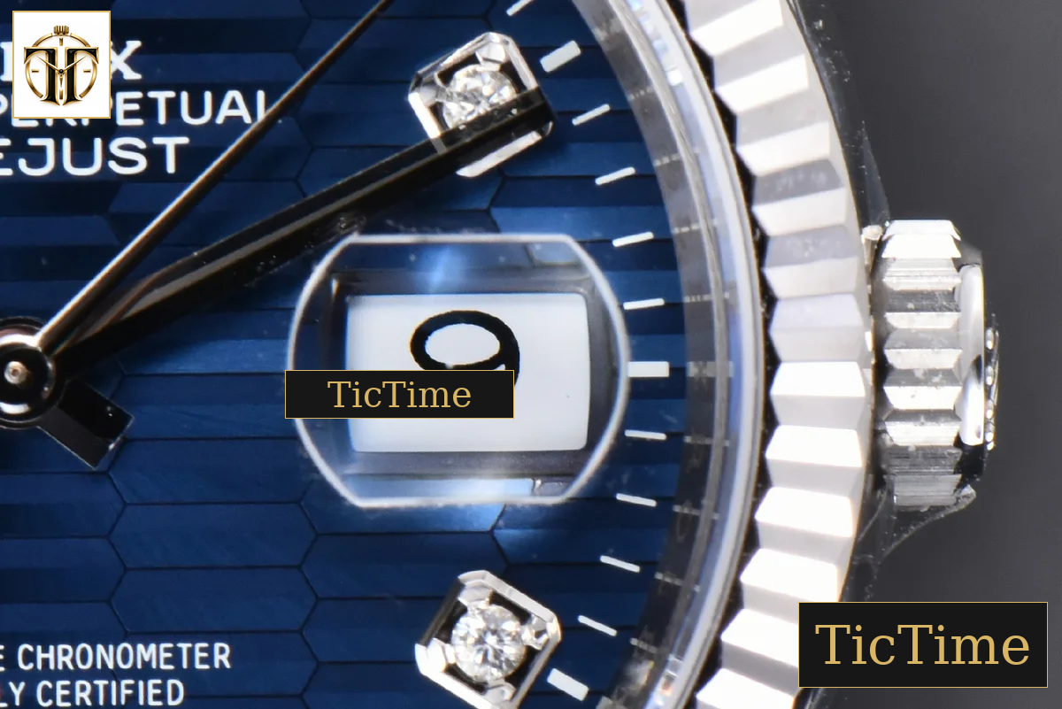 DateJust 904L 36mm VSF Blue Motif Dial Diamond Marker Jubilee VS3235 — foto 8