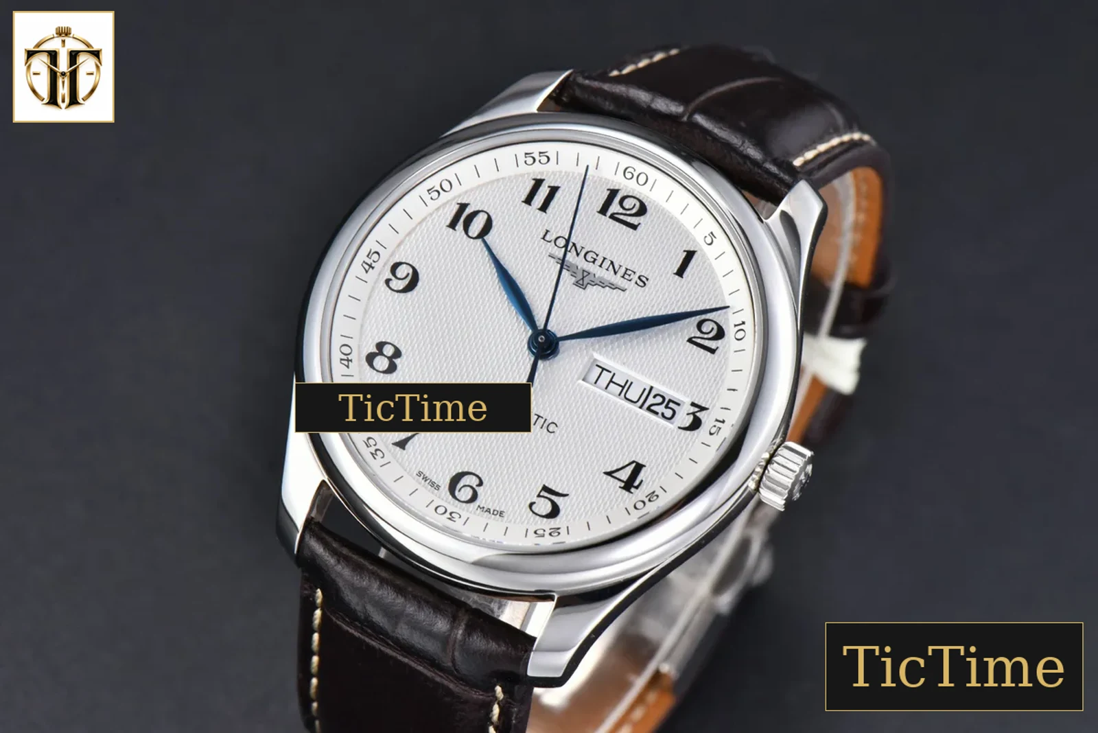 Master Automatic 40mm LGF White Dial Leather Strap — foto 4