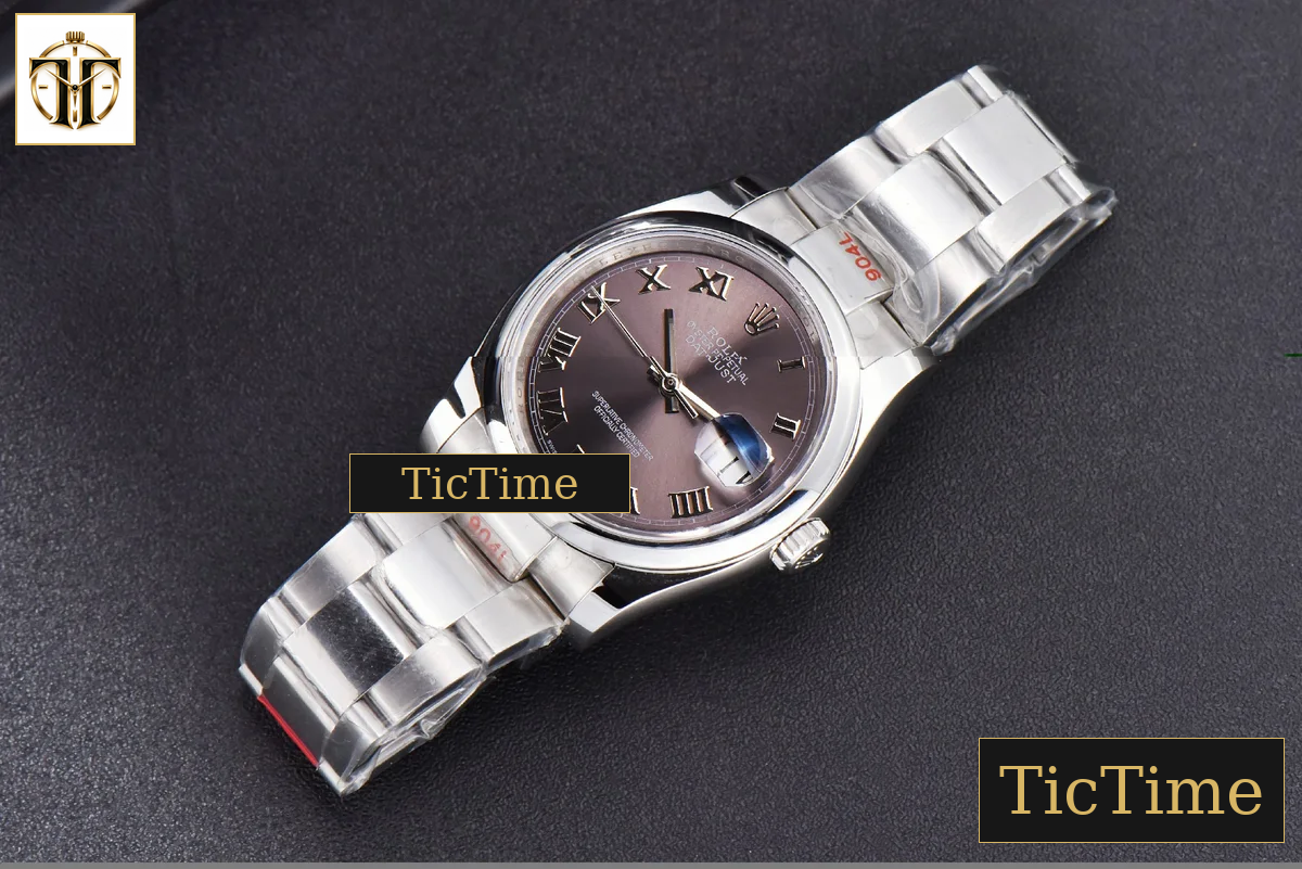 DateJust 36mm GMF SS Smooth Bezel Silver Dial Roma Marker Oyster Bracelet VR3235 — foto 4