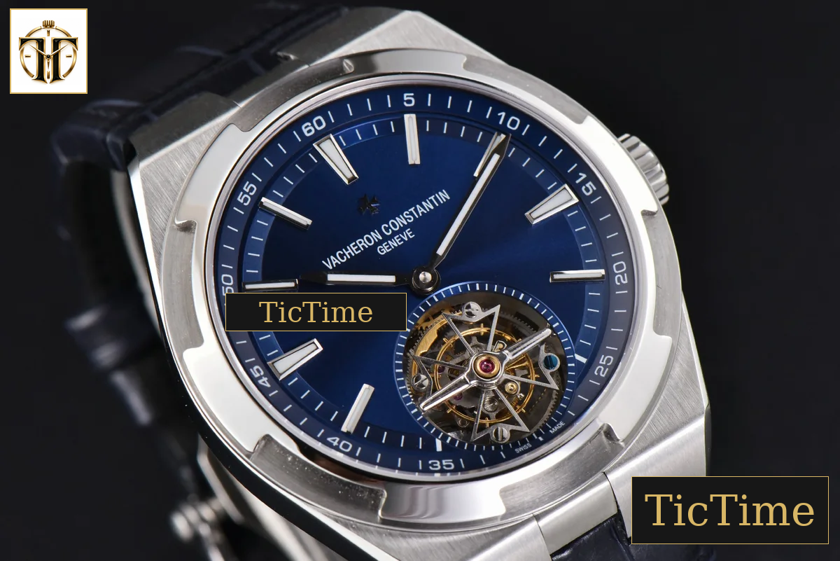 Overseas Tourbillon 6000V 42.5mm BBRF Blue Dial Blue Leather Strap Tourb — foto 12