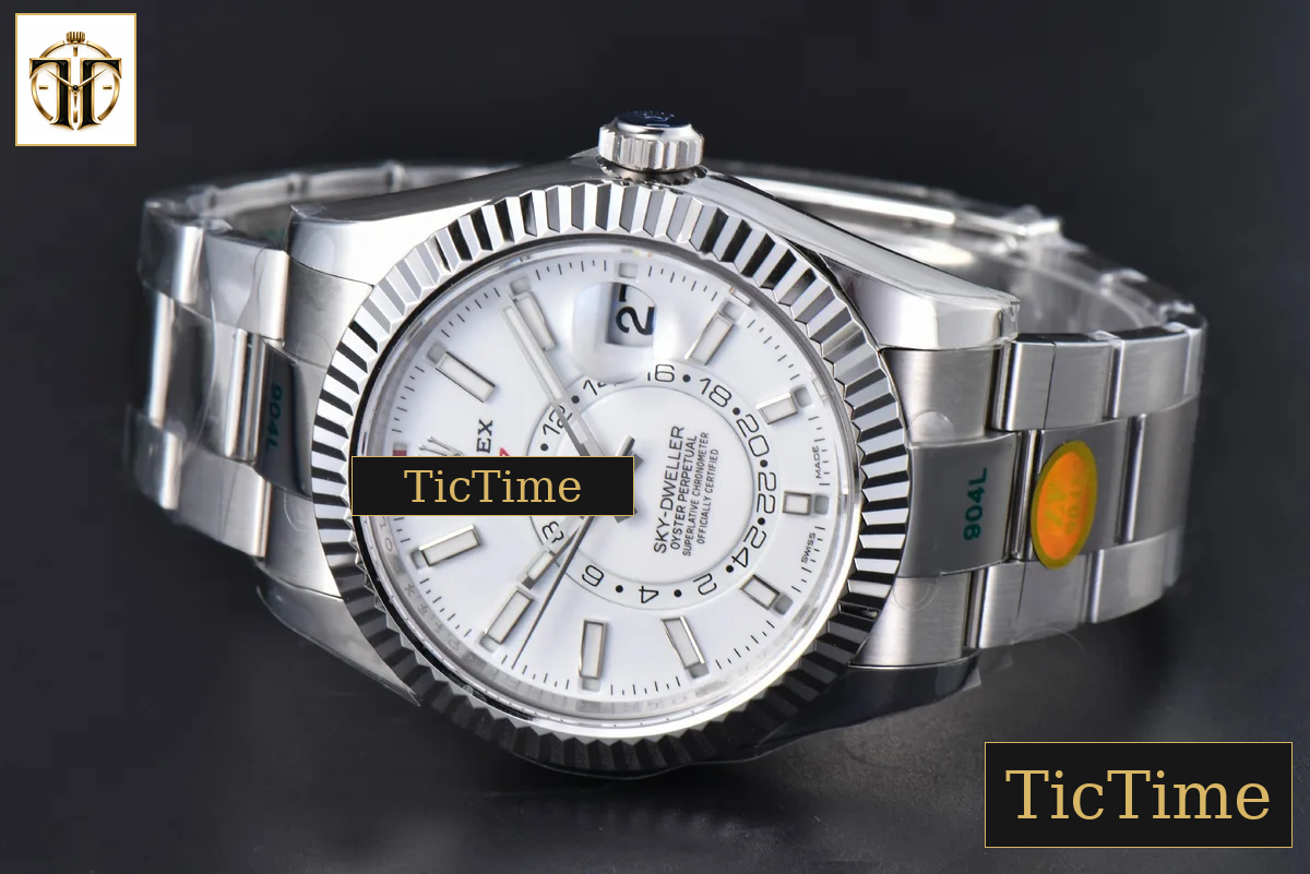 Sky-Dweller 904L 326934 42mm ZF White Dial SS Bracelet A2824 — foto 16