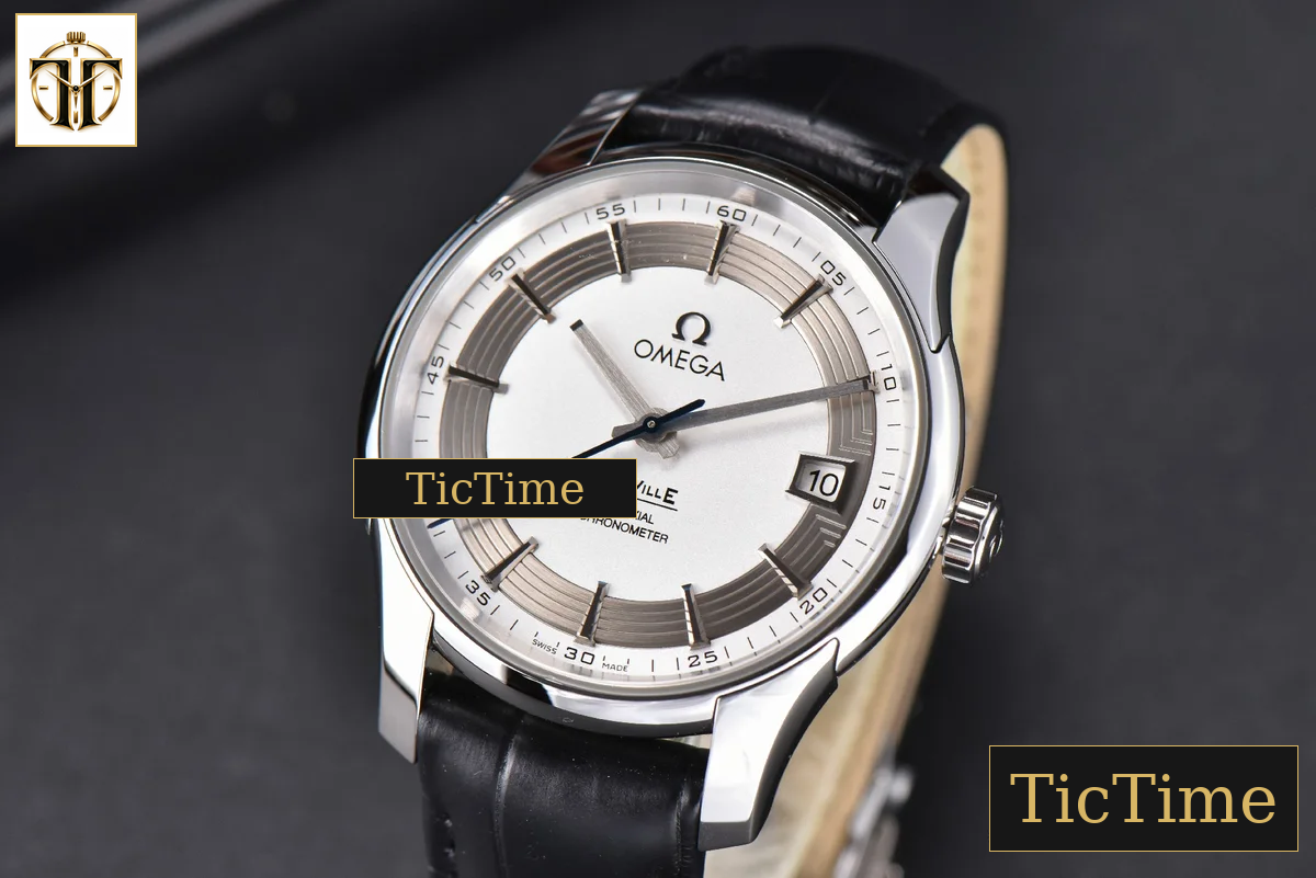 De Ville Hour Vision 41mm VSF White/Silver Dial Black Croco Strap A8500 — foto 3
