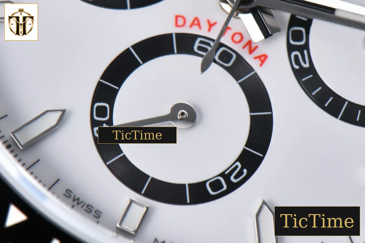 Daytona 904L Steel 126500 40mm APSF White/Panda Dial SS Braclet SH4131 — foto 9