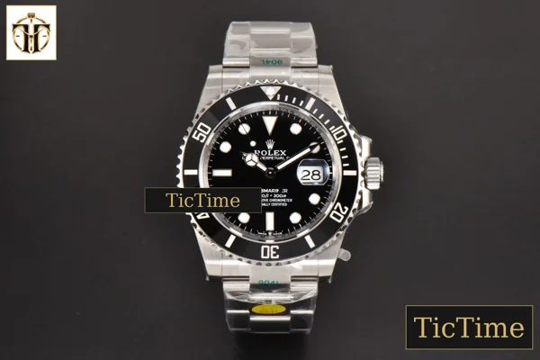 Foto frontal — Submariner 904L 126610LN 41mm ZF Black Ceramic Black Dial SS Bracelet VR3235