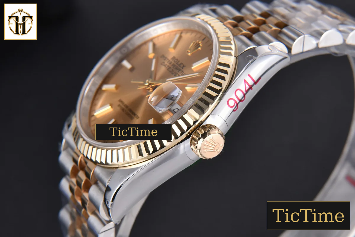 DateJust 904L 36mm GMF YG/SS Fluted Bezel YG Dial Lume Marker Jubilee Bracelet VR3235 — foto 14
