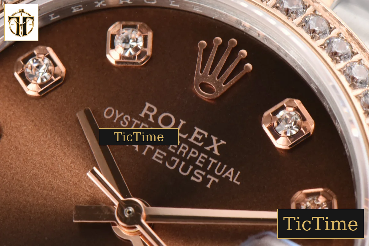 DateJust Ladies 904L 31mm WF RG/SS Diamond Brown Dial Diamond Marker Jubilee Bracelet A2671 — foto 5