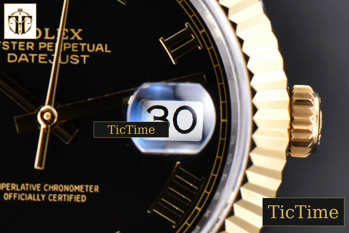 Datejust 41mm GMF YG/SS Black Dial Roma Marker Fluted Bezel Jubille Bracelet VR3235 — foto 10