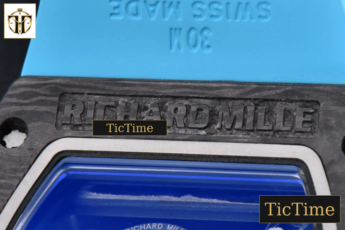 NTPT RM055 43mm ZF Blue Bezel Blue Crown blue Rubber Strap V6 RMUL2 — foto 22