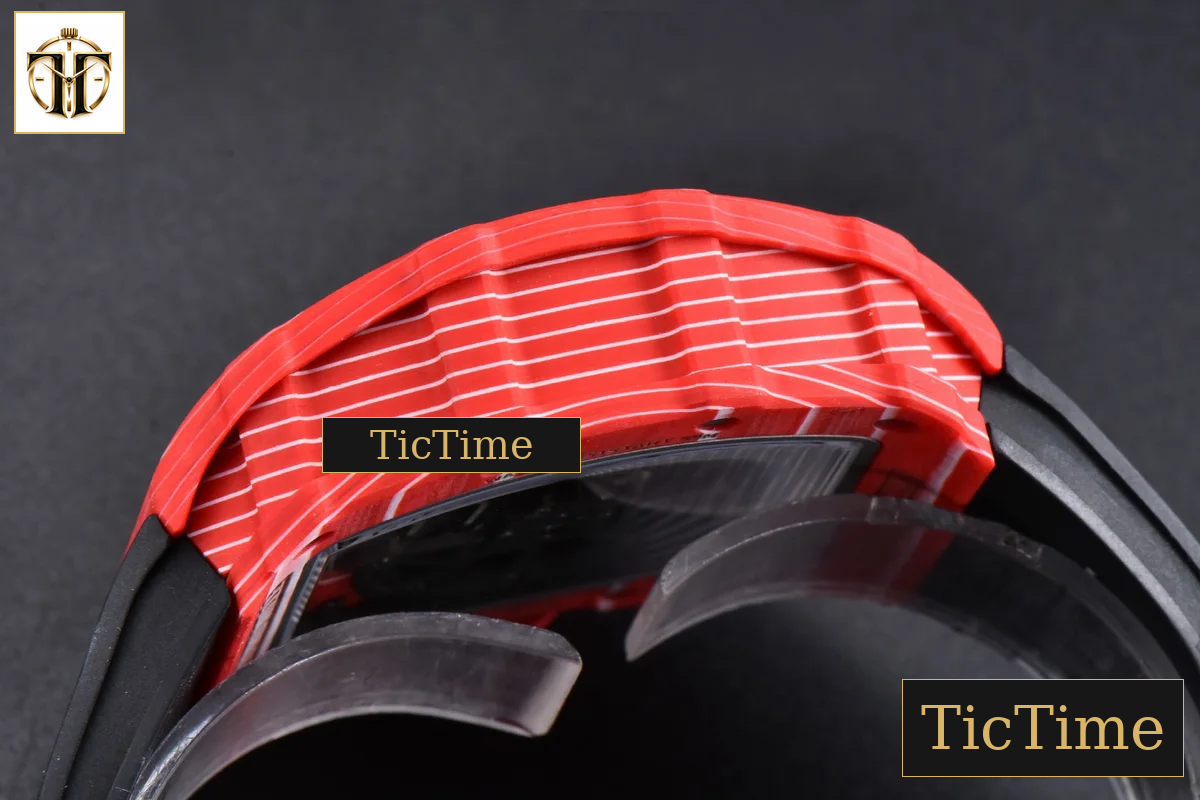 NTPT RM035-02 ZF Red Skeleton Dial Black Rubber Strap RMAL1 — foto 16