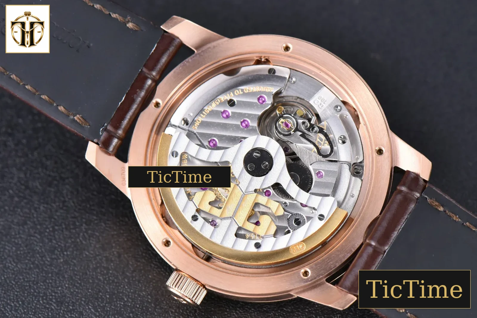 Excellence Panorama Date Moonphase 40mm V9F RG White Dial Brown Leather Strap A100 — foto 16