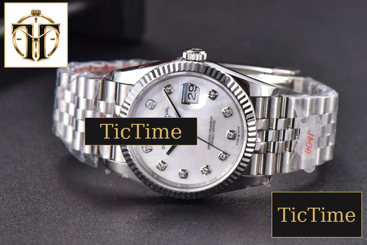 DateJust 36mm GMF SS MOP Dial Diamond Marker Jubilee Bracelet VR3235 — foto 14
