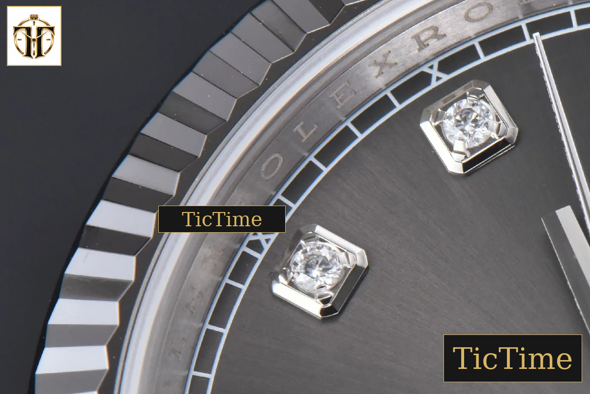DateJust 904L 126334 41mm CF Gray Dial Diamond Marker Jubilee Bracelet VR3235 — foto 7