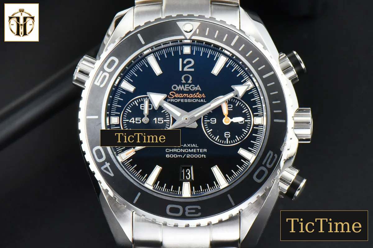Planet Ocean Chrono 45.5mm OMF Black Dial SS Bracelet A9300 — foto 2