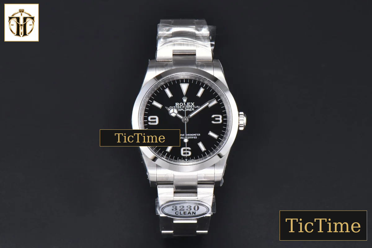 Explorer I 904L 124270 36mm Clean Factory Black Dial SS Bracelet VR3230 — foto 3