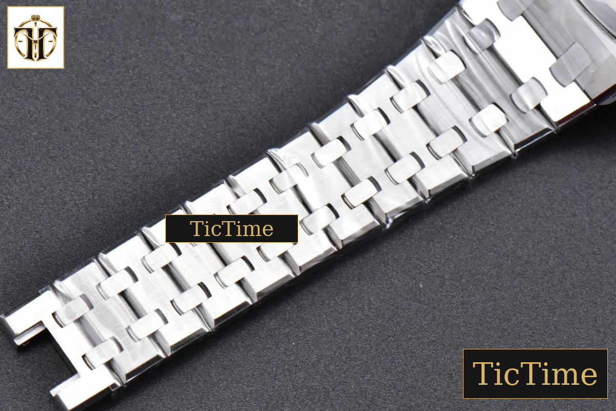 Royal Oak 15450 37mm APSF Blue Textured Dial SS Bracelet A3120 — foto 28