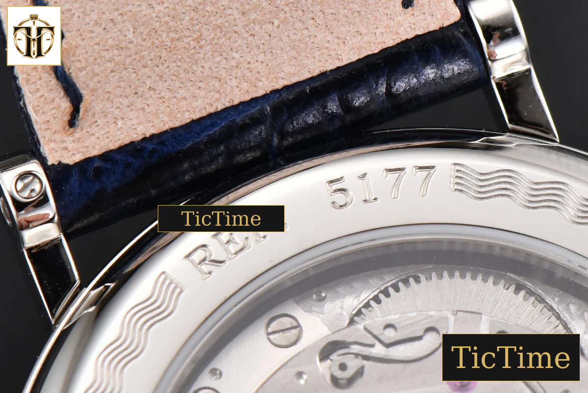 Classique 5177 38mm LTF Black Dial Digital Marker Blue Leather Strap MY9015 — foto 17