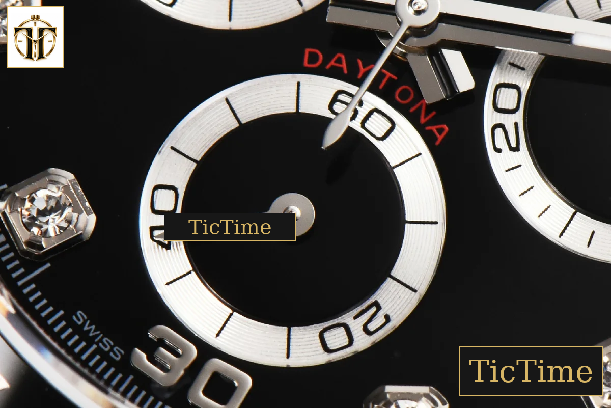 Daytona Blac Dial 116519 40mm BTF Diamond Marker Oysterflex Strap SA4130 — foto 8