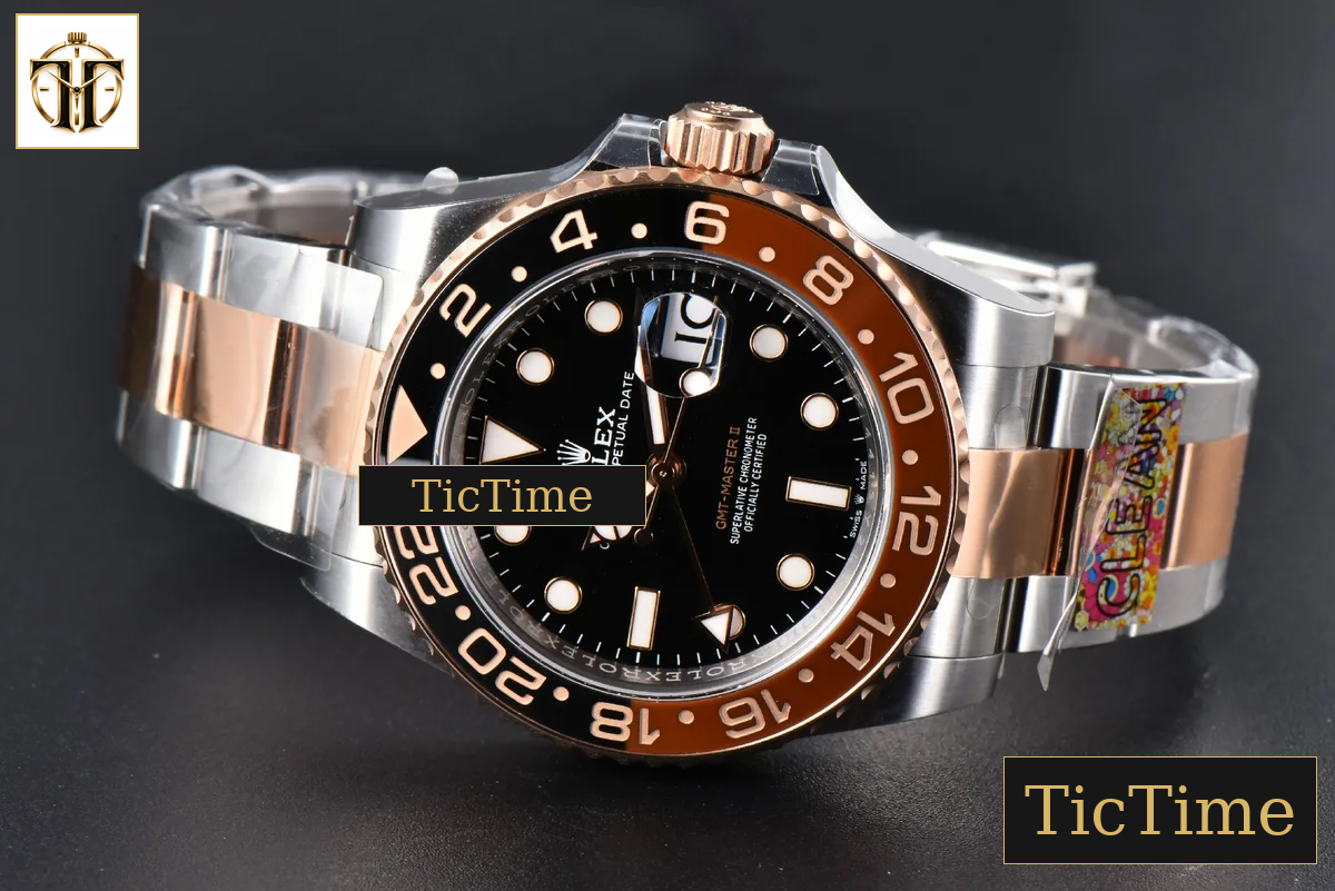 GMT-Master II CHNR 126711 40mm Clean Factory RG/SS Black/Brown Ceramic Oyster Bracelet DD3285 — foto 16