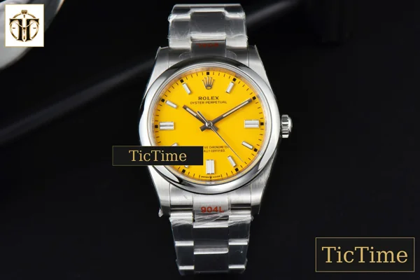 Foto frontal — Oyster Perpetual 126000 36mm EWF Yellow Dial SS Bracelet A3230