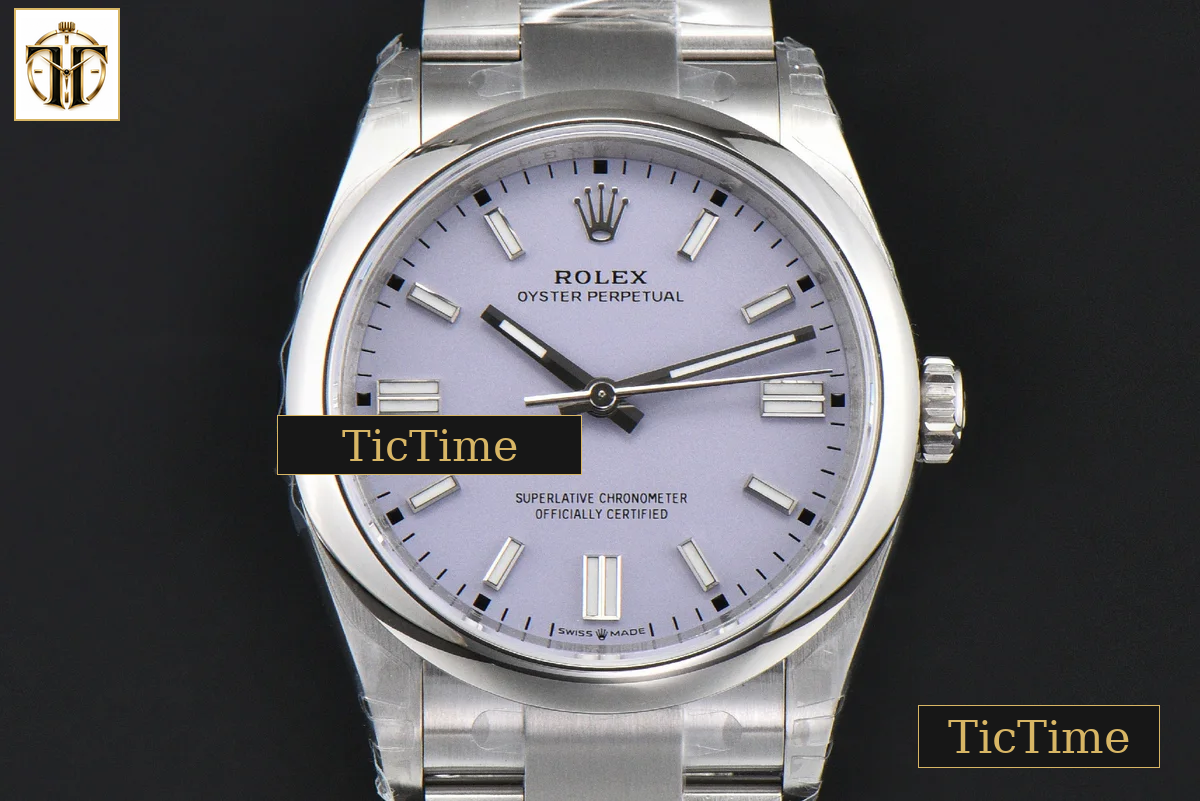 Oyster Perpetual 904L Lavender 126000 36mm VSF Purple Dial SS Bracelet V2 VS3230 — foto 3