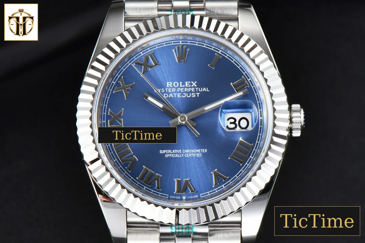 DateJust 126334 41mm ZF Blue Dial Roma Marker Jubilee Bracelet 2824 — foto 2