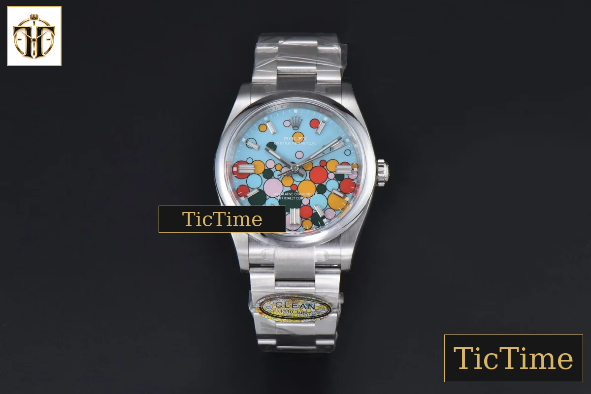 Oyster Perpetual 904L 126000 36mm Clean Factory Tiffany Blue Celebration Ballon Dial SS Bracelet VR3230 — foto 2