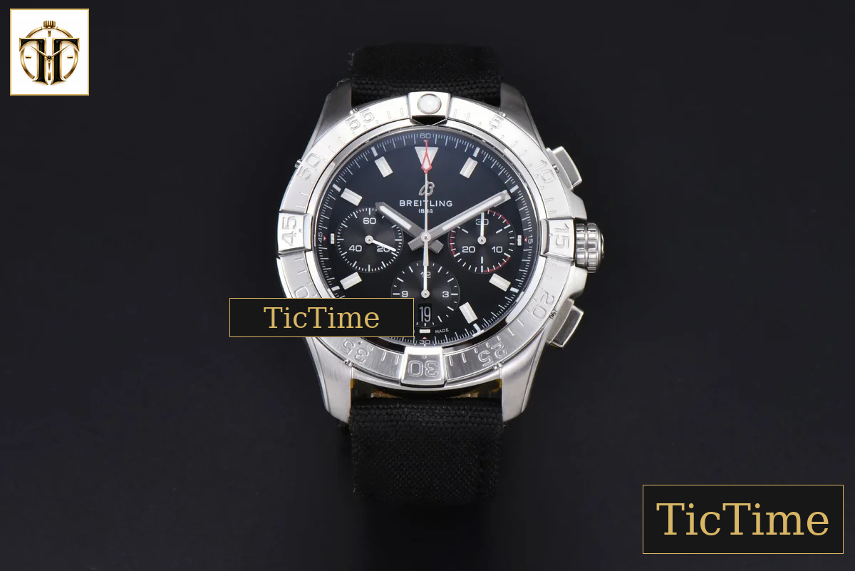 Avenger Chronograph 44mm BLSF SS Black Dial Black Nylon Strap A7750 — foto 3