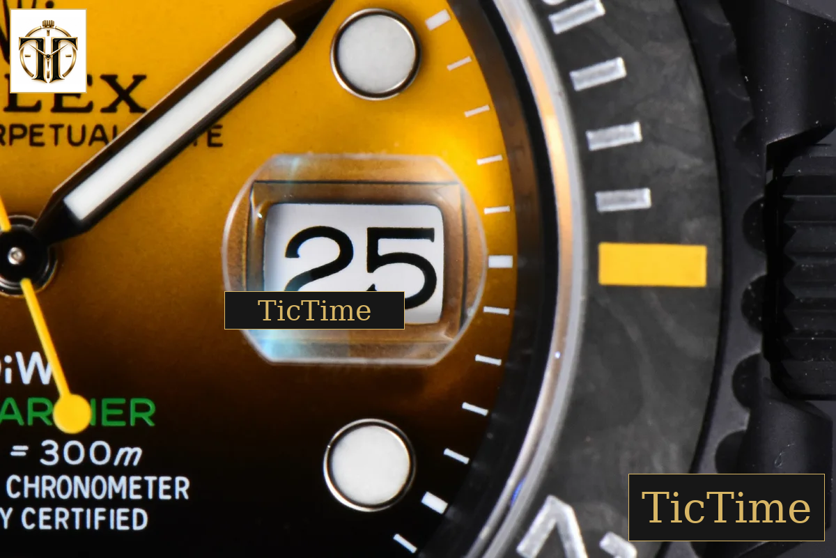 Submariner DIW DLC 41mm VSF Yellow Gradient Dial SS Bracelet VS3135 — foto 10