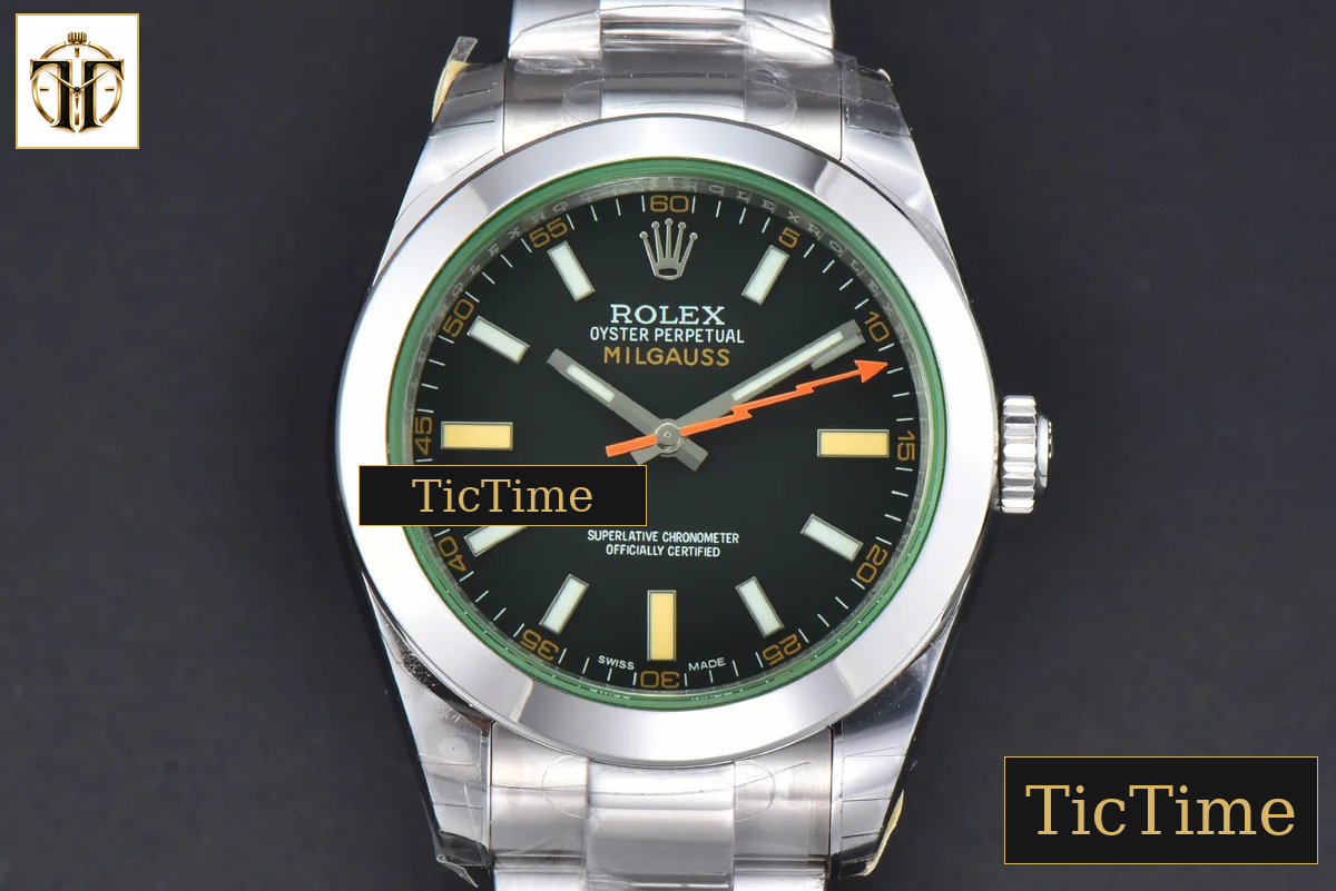 Milgauss GV 904L 116400 40mm GSF Black Dial SS Bracelet SA3131 — foto 2