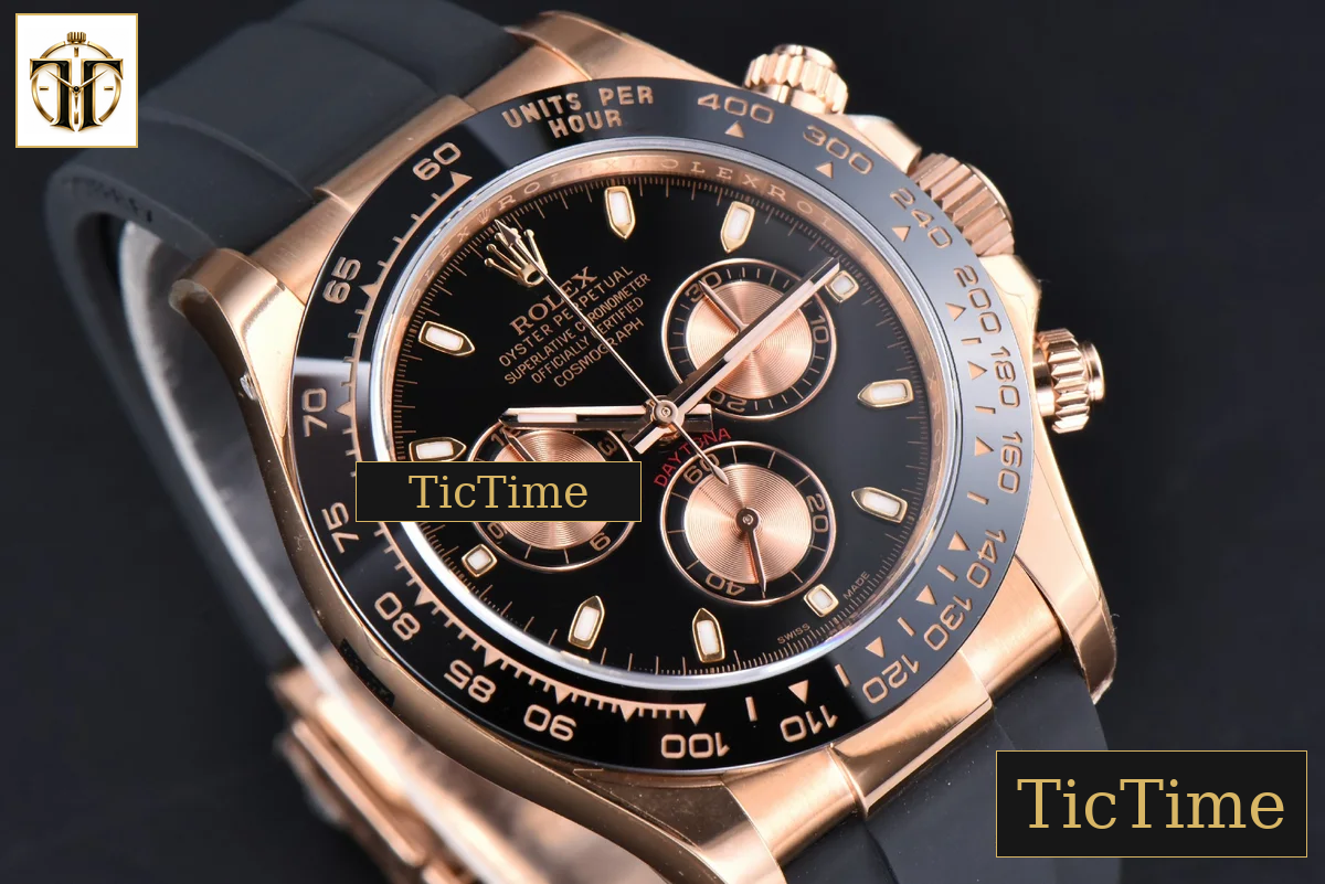 Daytona 116515 40mm Clean Factory RG Ceramic Black RG Subdials Oysterflex Strap 4130 — foto 14