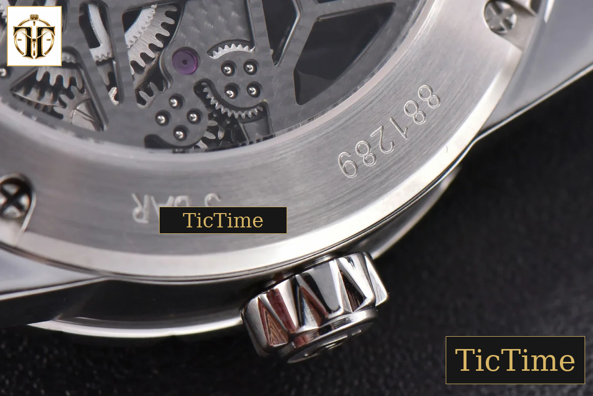 Excalibur 45mm JBF SS Black Crown Skeleton Dial Black Croc Leather Strap Tourbillon A2136 — foto 19