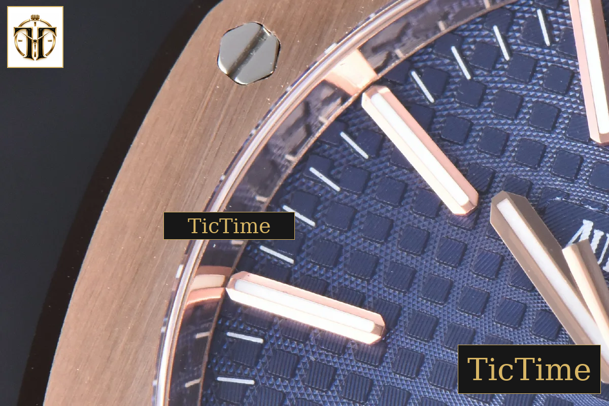 Royal Oak 15400 41mm IPF RG Blue Textured Dial RG Bracelet SA3120 — foto 7