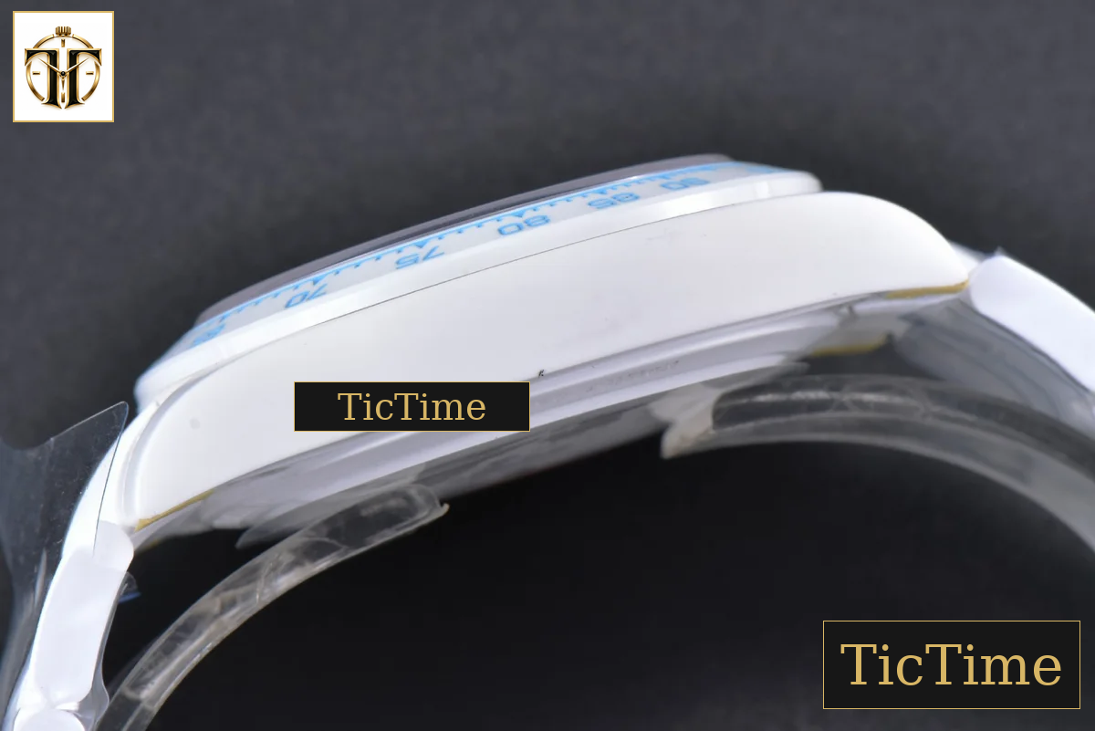 Daytona AETF White Ceramic Blue Dial Ceramic Bracelet V2 SA4130 — foto 17