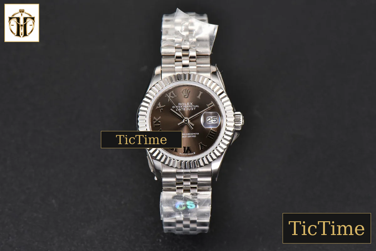 DateJust Ladies 28mm WF Gray Dial Roma Marker Jubilee Bracelet A2236 — foto 2