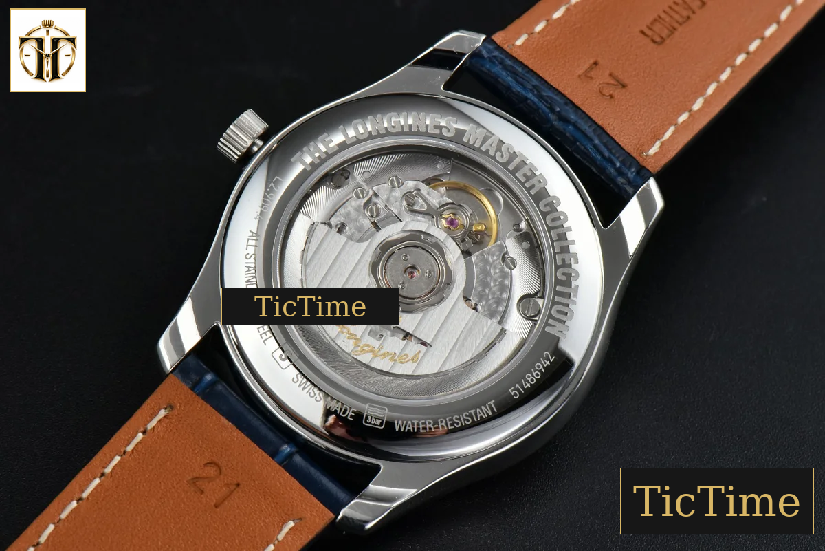 Master Moonphase 40mm GF Blue Dial Diamond Marker Blue Leather Strap A899 — foto 13