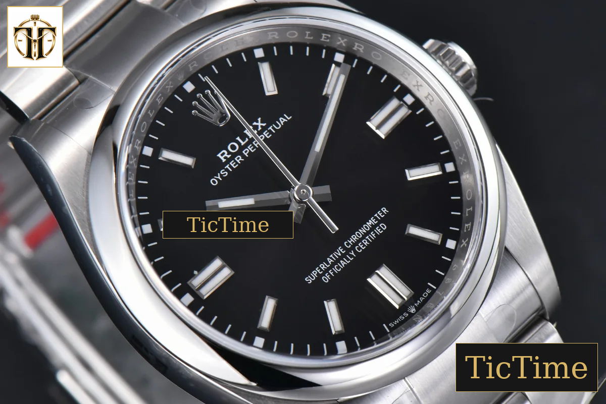 Oyster Perpetual 904L 126000 36mm Clean Factory Black Dial SS Bracelet VR3230 — foto 11