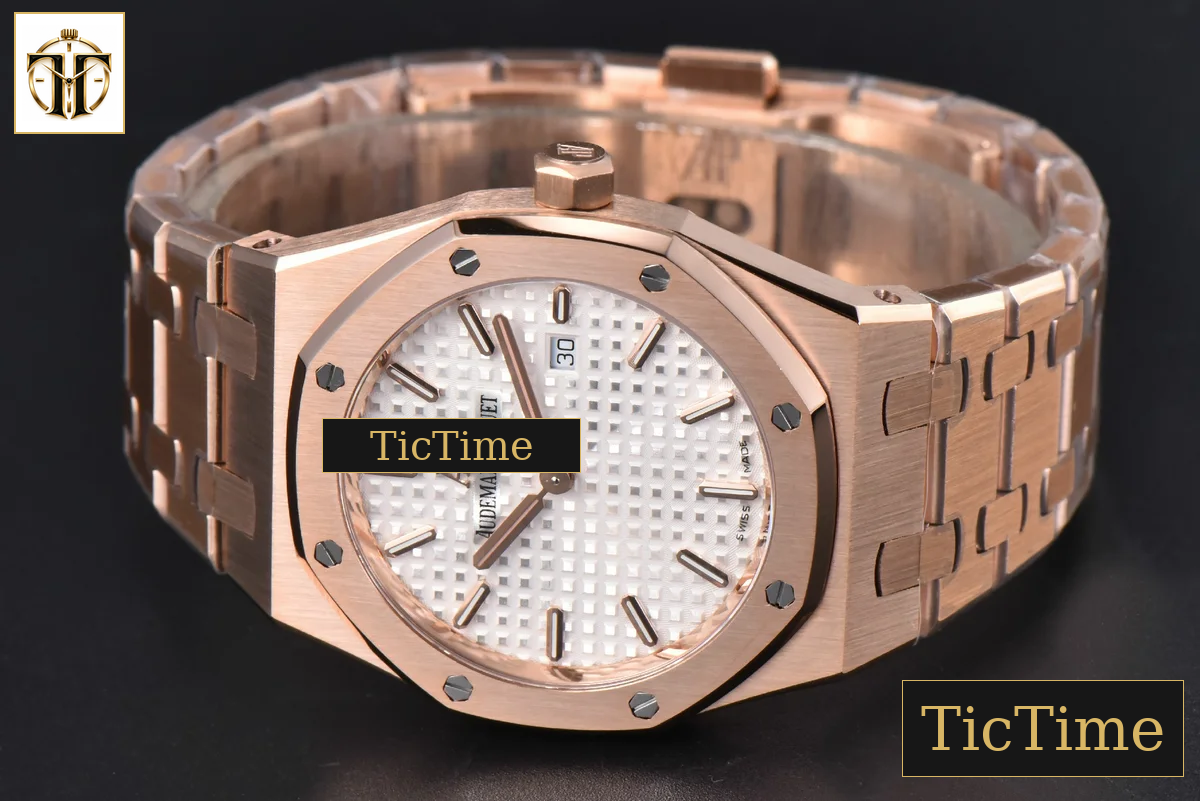 Royal Oak Ladies 67650SR 33mm ZF RG/SS White Dial RG/SS Bracelet Quartz — foto 13