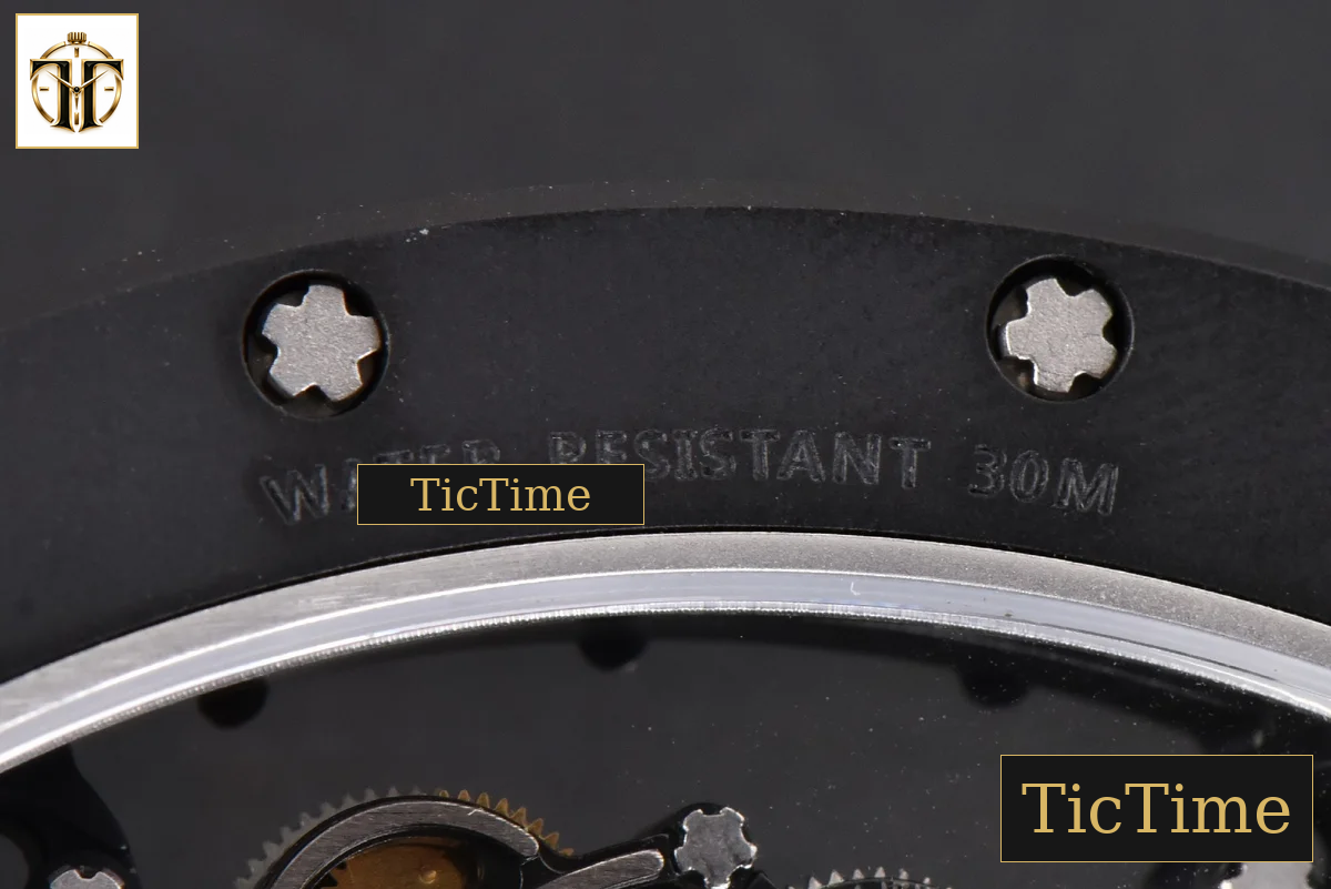 RM055 47.5mm BBRF Ceramic BBR Skeleton Dial Silver Hands Black Rubber Strap RMUL2 — foto 19