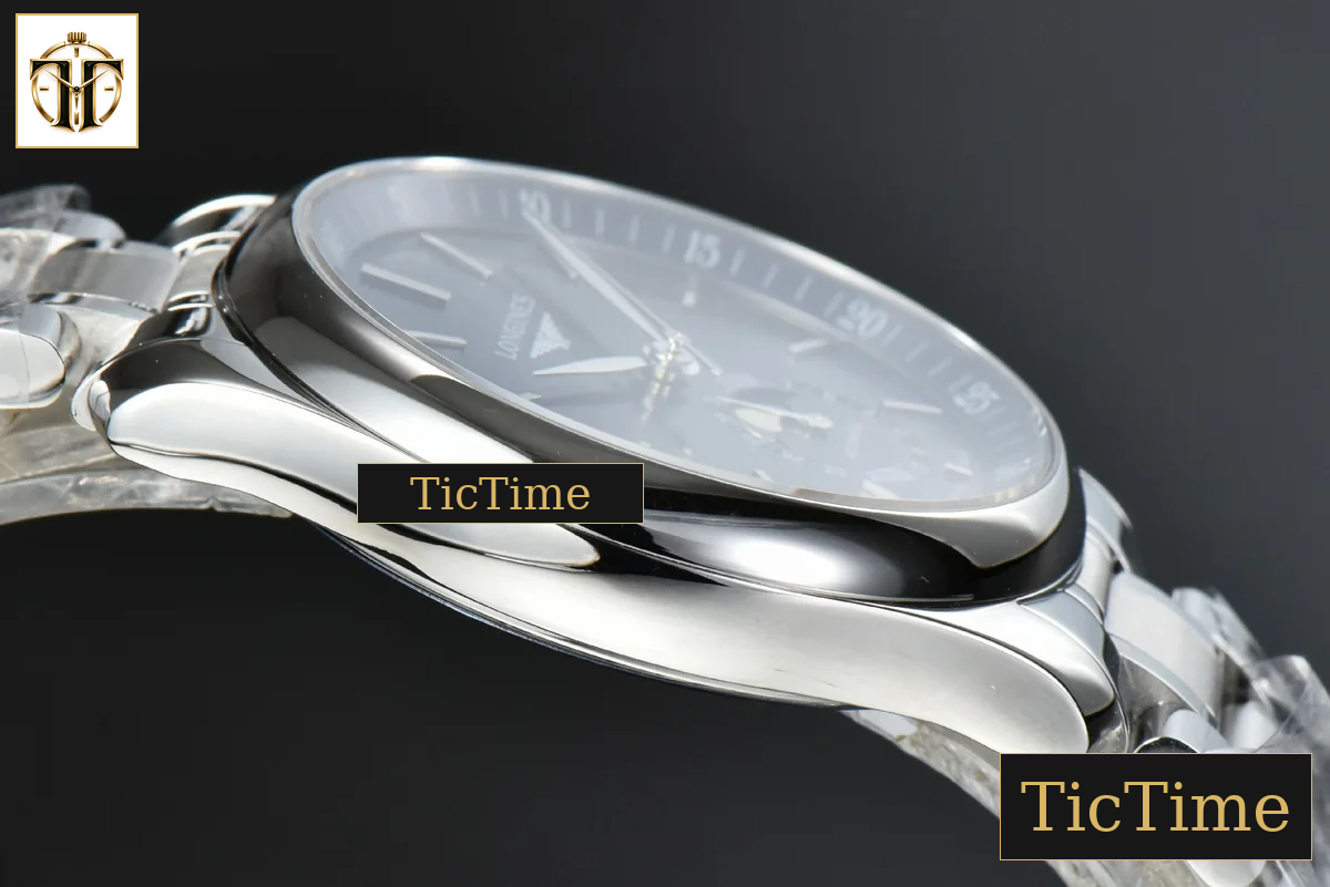 Master Moonphase 40mm GF Blue Dial Stick Marker SS Bracelet A899 — foto 5