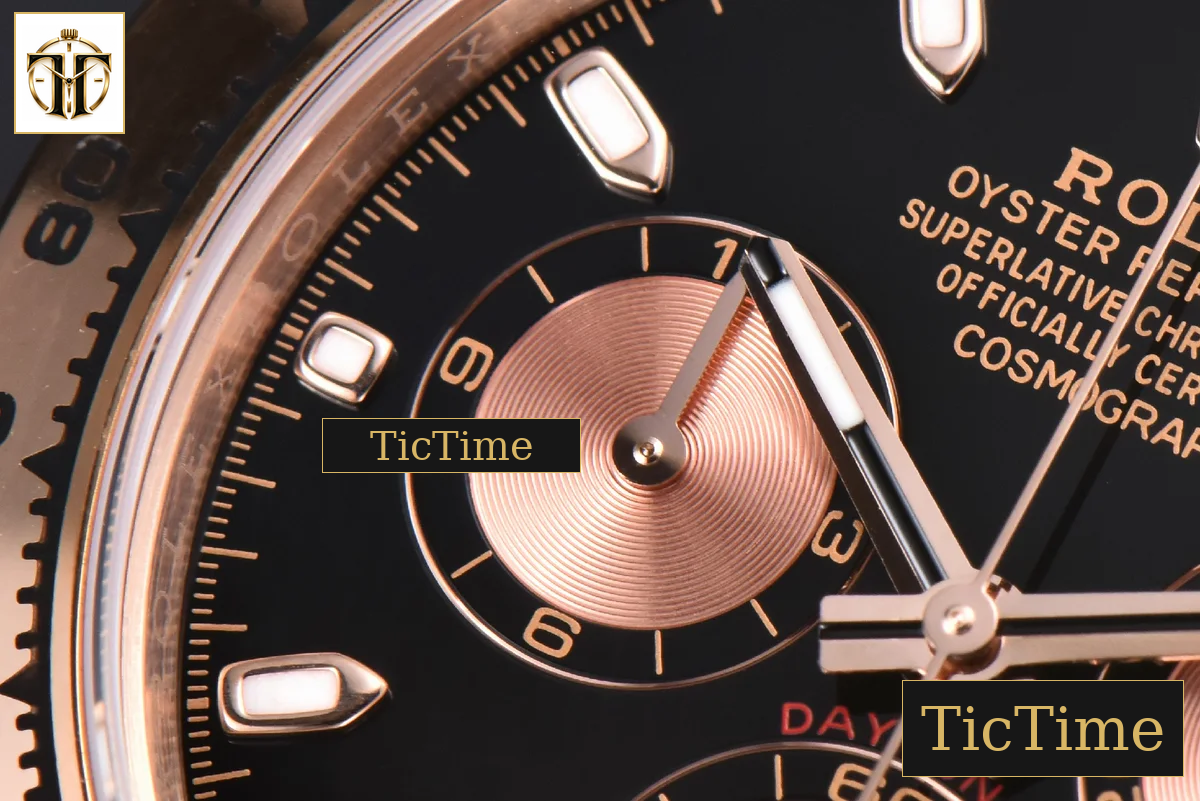 Daytona 116505 APSF RG Black Dial RG Subdial Lume Marker RG Bracelet SH4130 — foto 7