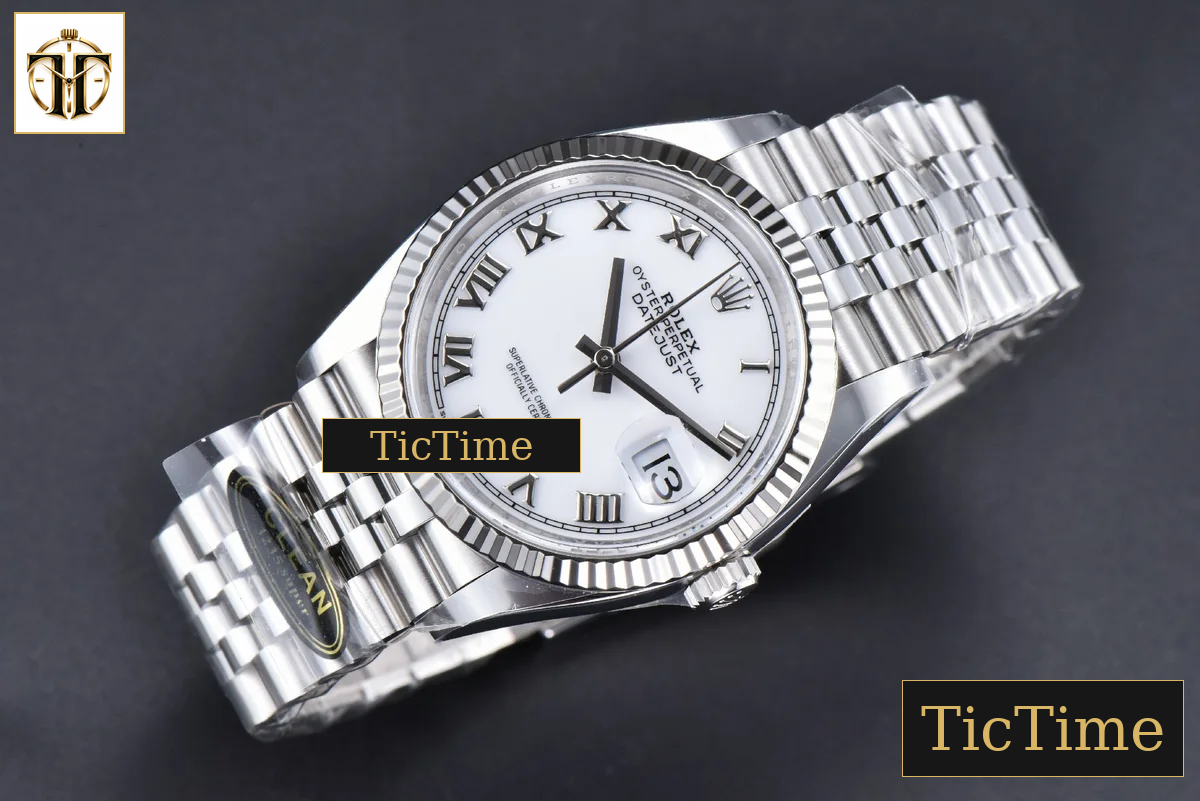 DateJust white Dial Roma Maker Jubilee Bracelet 126234 36mm Clean Factory VR3235 — foto 3