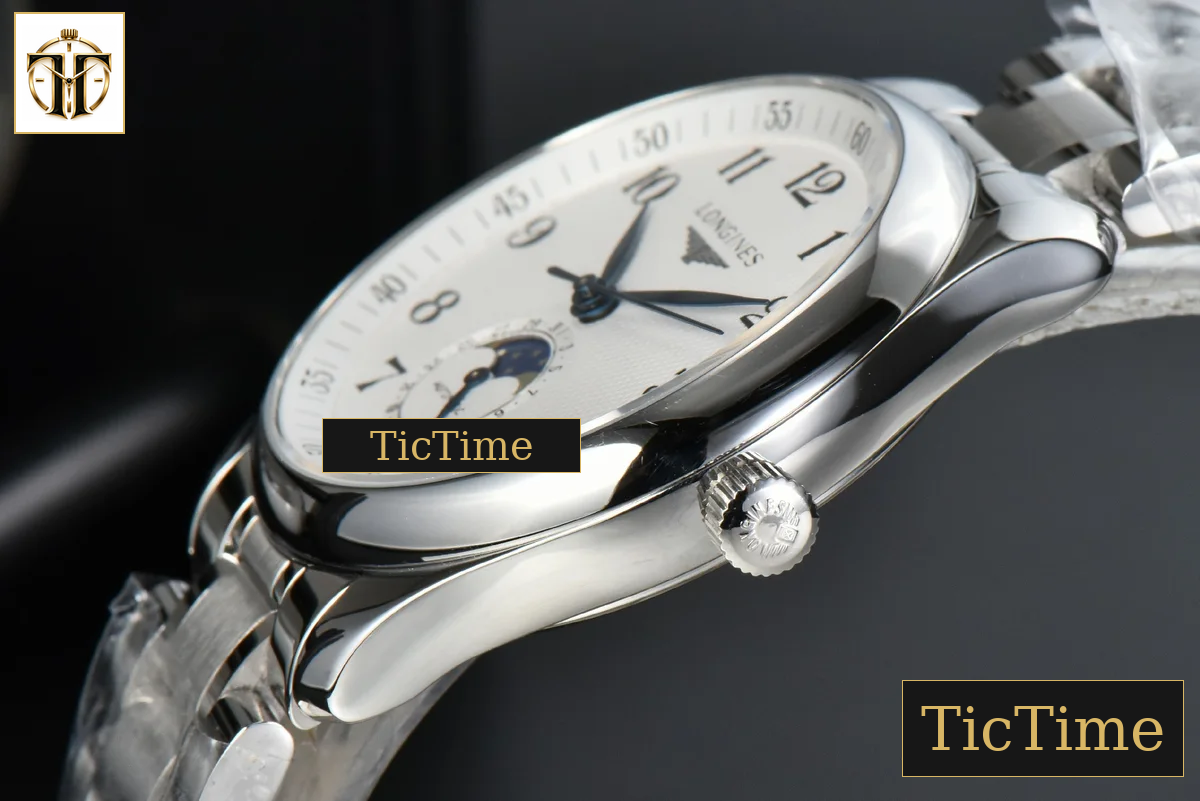 Master Moonphase 40mm GF White Dial SS Bracelet A899 — foto 8
