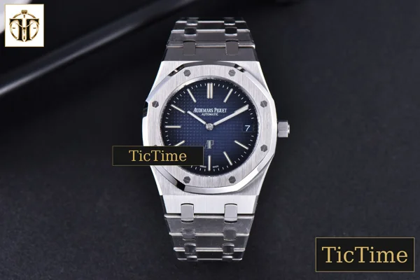 Foto frontal — Royal Oak Gradient 15202IP 39mm XF Blue Dial SS Bracelet A2121