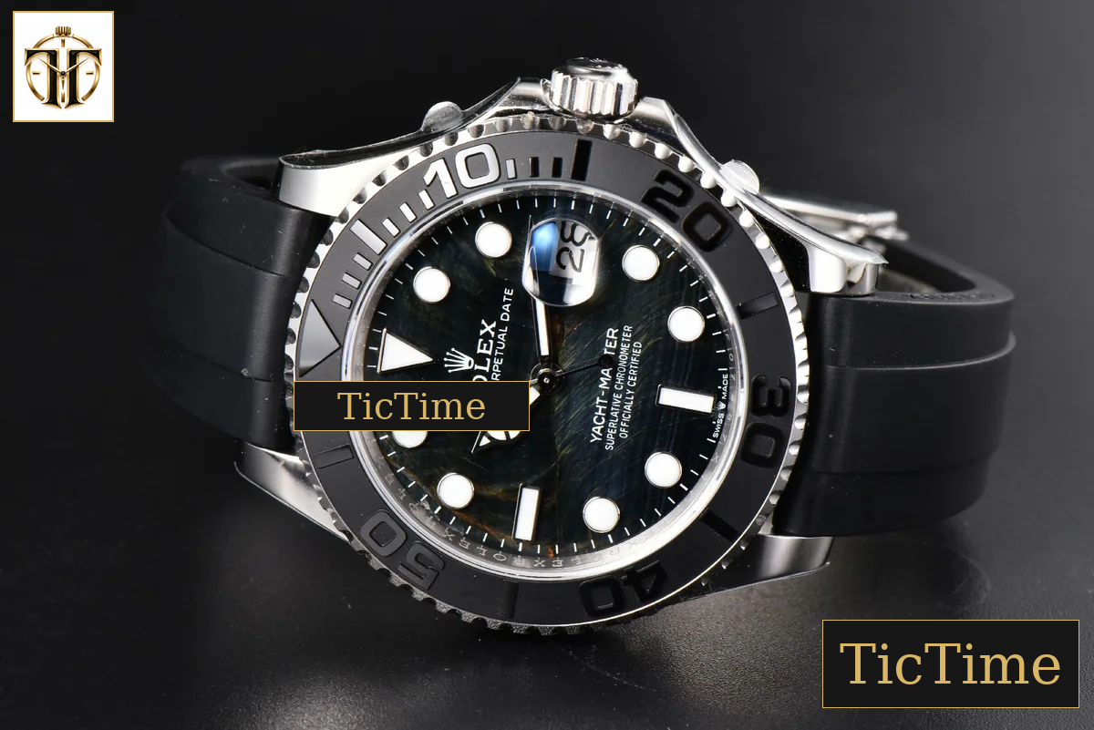 Yacht-Master Opals Surface 42mm CSF Black Dail Oysterflex Strap VR3235 — foto 16