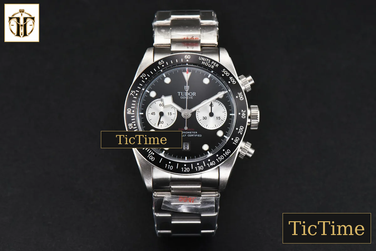 Black Bay Chrono 41mm TWSF Black Dial SS Bracelet A7750 — foto 3