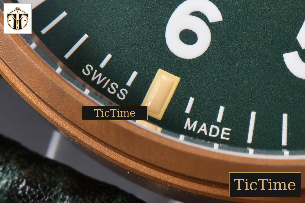 Big Pilot IW329702 43.8mm M+F Bronze Green Dial Green Leather Strap SEIKO 8N-24 — foto 8