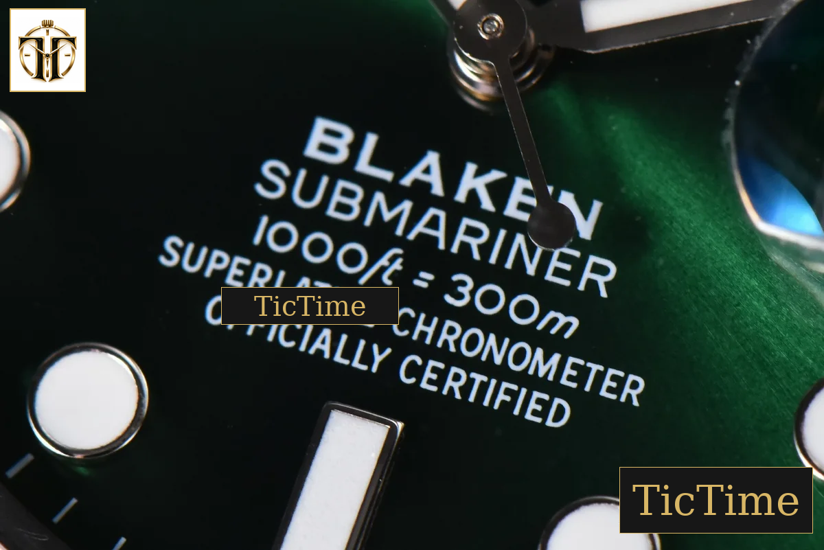 Blaken Submariner LV 116610 IPKF Green PVD Bracelet A2836 — foto 8