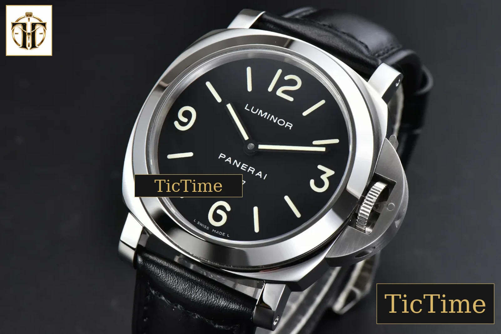 PAM000 44mm HWF Black Dial Black Leather Strap A6497 — foto 4