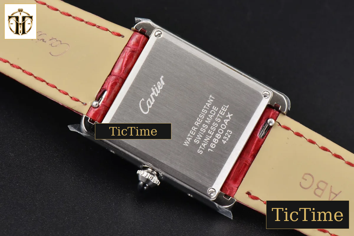 Tank Must Large 33.7×25.5mm K11F White Dial Red Croc Texture Strap Quartz — foto 13
